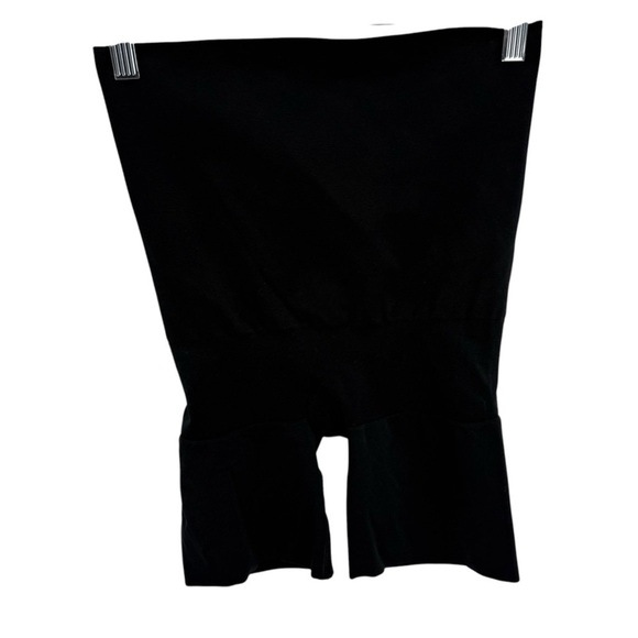 Spanx Assets High Waist Mid Thigh Shaping Short Womens 1X Black Shapewear - Picture 1 of 6